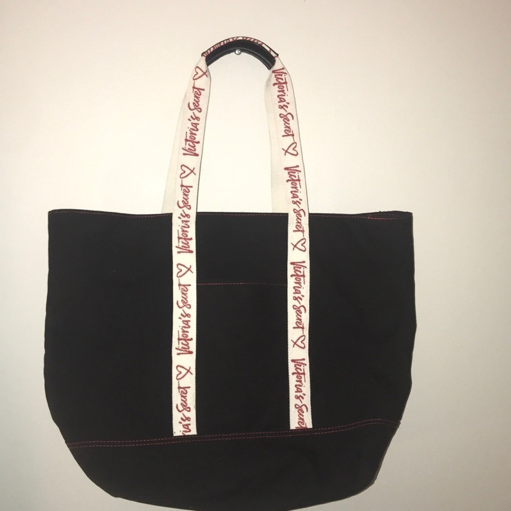 2017 heart Victoria’s Secret black tote bag